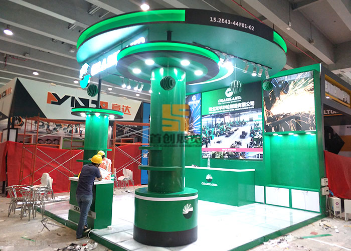 雙羊砂輪制造現(xiàn)場 廣交會案例搭建(圖3)